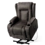 Artiss Recliner Chair Lift Assist Heated Massage Chair Velvet Rukwa - Image 8