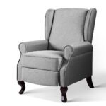 Artiss Recliner Armchair Grey Fabric Domini - Image 7
