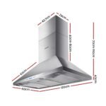Devanti 1200mm Range Hood 120cm BBQ Commercial Rangehood - Image 2