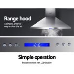Devanti 1200mm Range Hood 120cm BBQ Commercial Rangehood - Image 3