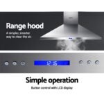 Devanti 1500mm Range Hood 150cm BBQ Commercial Rangehood - Image 3