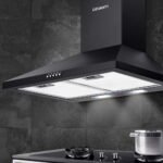 Devanti 600mm Range Hood 60cm Rangehood Black - Image 7