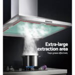 Devanti 600mm Range Hood 60cm Rangehood Stainless Steel - Image 5