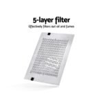 Devanti 600mm Range Hood 60cm Rangehood Kitchen Canopy LED Light Stainless Steel - Image 5