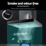 Devanti 600mm Range Hood 60cm Rangehood Glass Stainless Steel - Image 4