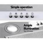 Devanti 520mm Range Hood 52cm Rangehood Stainless Steel - Image 5