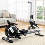 Everfit 16 Level Magnetic Rowing Machine for Home with App Connect Black - Image 7