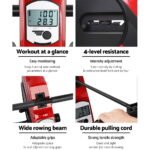 Everfit Rowing Machine Rower Elastic Rope Resistance Fitness Home Cardio - Image 5