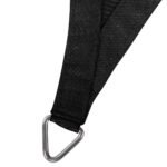 Instahut Shade Sail 6x8m Rectangle 280GSM 98% Black Shade Cloth - Image 3