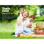 Instahut Shade Sail 6x6m Rectangle 185GSM 95% Sand Shade Cloth - Image 6