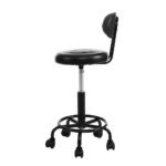 Artiss 2x Salon Stool Swivel Chair Backrest - Image 3