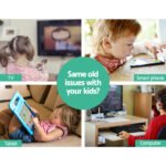 Keezi Kids Sandpit Wooden Sandbox Sand Pit with Canopy Bench Seat Toys 101cm - Image 4