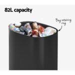 Devanti 82L Motion Sensor Bin Rubbish Automatic Black - Image 5