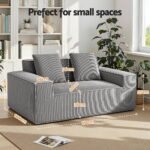Artiss 2 Seater Sofa Loveseat Sofas Bed Couch No Assembly Corduroy Small Couches Apartement - Image 2