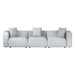 Artiss Modular Sofa Chaise Set 3-Seater Grey - Image 3