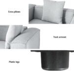 Artiss Modular Sofa Chaise Set 5-Seater Grey - Image 5