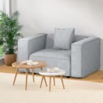 Artiss Modular Sofa Chaise Set 1-Seater Grey - Image 7