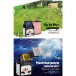 Giantz Fence Energiser 8KM Solar Powered Electric 500M Poly Rope - Image 4