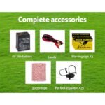 Giantz Fence Energiser 8KM Solar Powered Electric 500M Poly Wire Insulator - Image 6