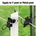 Giantz Electric Fence Insulators 200pcs Pinlock Black - Image 5