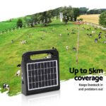 Giantz 5km Electric Fence Energiser Solar Energizer Charger Farm Animal 0.15J - Image 5