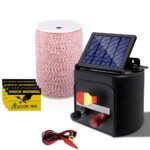 Giantz Fence Energiser 5KM Solar Powered Electric 2KM Poly Wire - Image 7
