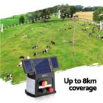 Giantz 8km Electric Fence Energiser PET Solar Energizer 0.3J - Image 5