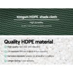 Instahut 50% Shade Cloth 3.66x20m Shadecloth Wide Heavy Duty Green - Image 5