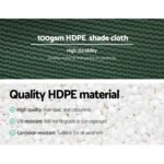 Instahut 50% Shade Cloth 3.66x30m Shadecloth Wide Heavy Duty Green - Image 5