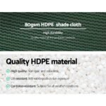 Instahut 30% Shade Cloth 3.66x30m Shadecloth Wide Heavy Duty Green - Image 5