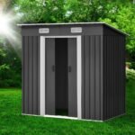 Giantz Garden Shed 1.94x1.21M Sheds Outdoor Storage Workshop House Tool Shelter Sliding Door - Image 7