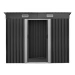 Giantz Garden Shed 2.38x1.31M Sheds Outdoor Storage Tool Metal Workshop Shelter Sliding Door - Image 3
