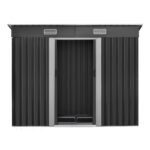 Giantz Garden Shed 2.38x1.31M w/Metal Base Sheds Outdoor Storage Tool Workshop Sliding Door - Image 3