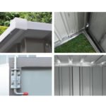 Giantz Garden Shed 2.31x1.31M Sheds Outdoor Storage Tool Metal Workshop Shelter Double Door - Image 6