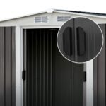 Giantz Garden Shed 2.58x2.07M Sheds Outdoor Storage Workshop Metal Shelter Sliding Door - Image 5