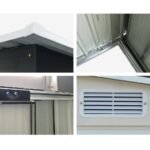 Giantz Garden Shed 2.58x2.07M Sheds Outdoor Storage Workshop Metal Shelter Sliding Door - Image 6