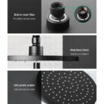 Cefito 9'' Rain Shower Head Set Handheld Round High Pressure Twins Tap Black - Image 4