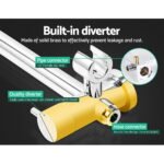 Cefito 9'' Rain Shower Head Set Handheld Round High Pressure Mixer Tap Chrome - Image 6