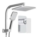 Cefito 8'' Rain Shower Head Set Handheld Square High Pressure Mixer Tap Chrome