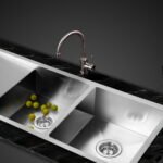 Cefito Kitchen Sink 111X45CM Stainless Steel Basin Double Bowl Silver - Image 8