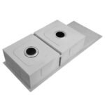 Cefito Kitchen Sink 111X45CM Stainless Steel Basin Double Bowl Silver - Image 4