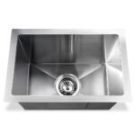 Cefito Kitchen Sink 45X30CM Stainless Steel Basin Single Bowl Silver - Image 3