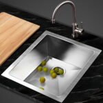 Cefito Kitchen Sink 45X39CM Stainless Steel Basin Single Bowl Silver - Image 8