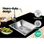 Cefito Kitchen Sink 45X39CM Stainless Steel Basin Single Bowl Silver - Image 5