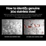 Cefito Kitchen Sink 45X39CM Stainless Steel Basin Single Bowl Silver - Image 6