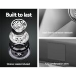 Cefito Kitchen Sink 51X45CM Stainless Steel Basin Single Bowl Silver - Image 5