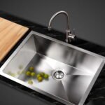 Cefito Kitchen Sink 60X45CM Stainless Steel Basin Single Bowl Silver - Image 8