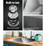 Cefito Kitchen Sink 60X45CM Stainless Steel Basin Single Bowl Silver - Image 6