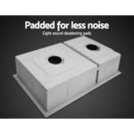 Cefito Kitchen Sink 71X45CM Stainless Steel Basin Double Bowl Silver - Image 5