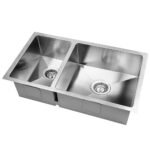 Cefito Kitchen Sink 71X45CM Stainless Steel Basin Double Bowl Silver - Image 8